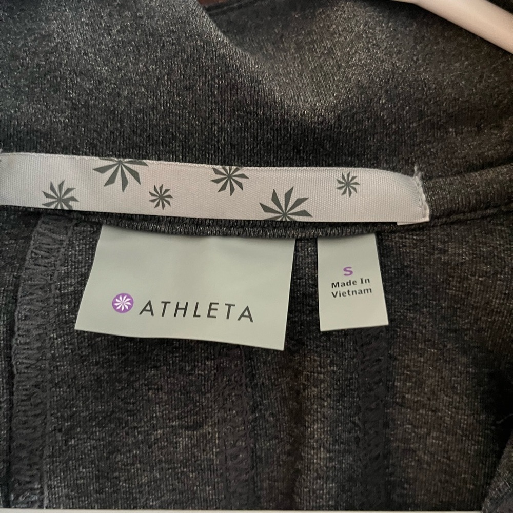 Athleta bluish gray Athleta brand athletic quarter zip jacket size small - Picture 2 of 3